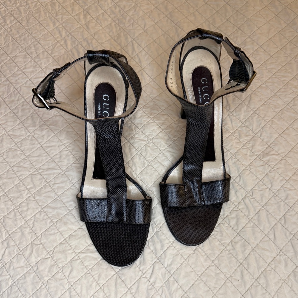 Gucci T-strap Heels 8.5